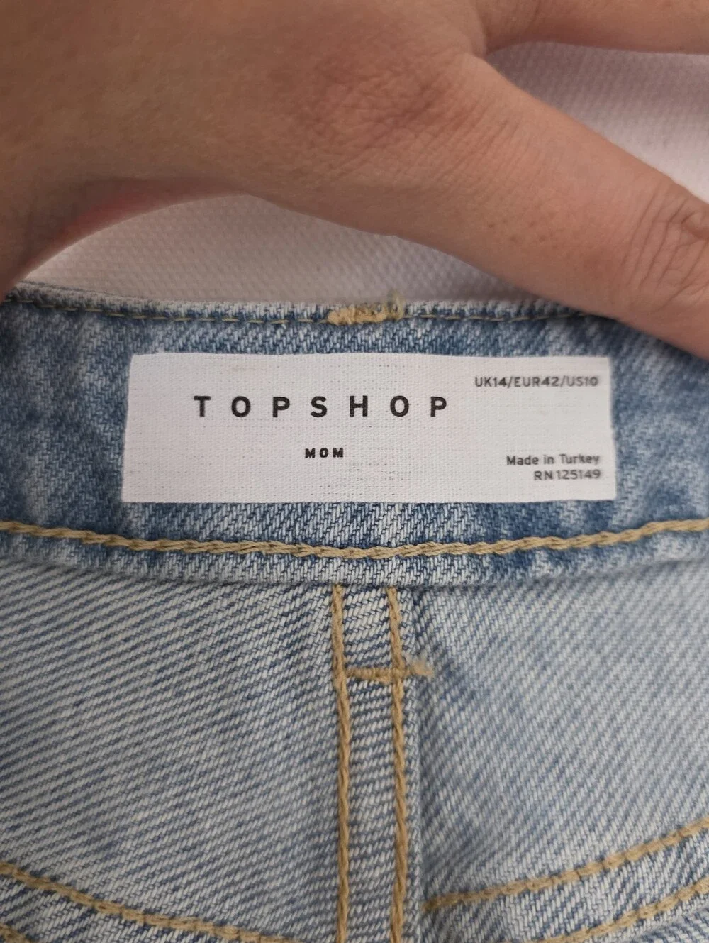 Topshop mom denim